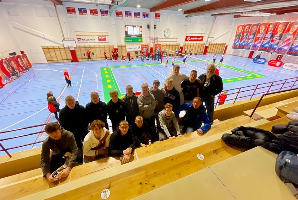 Ferð á blakleik í Mosó