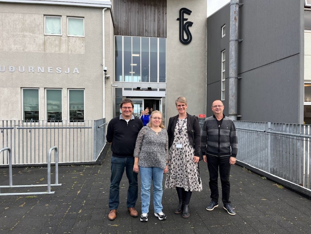 Yannick Tremenec, Laure De Marco og Philippe Devisme með Hörpu Kristínu Einarsdóttur verkefnastjóra &hellip;