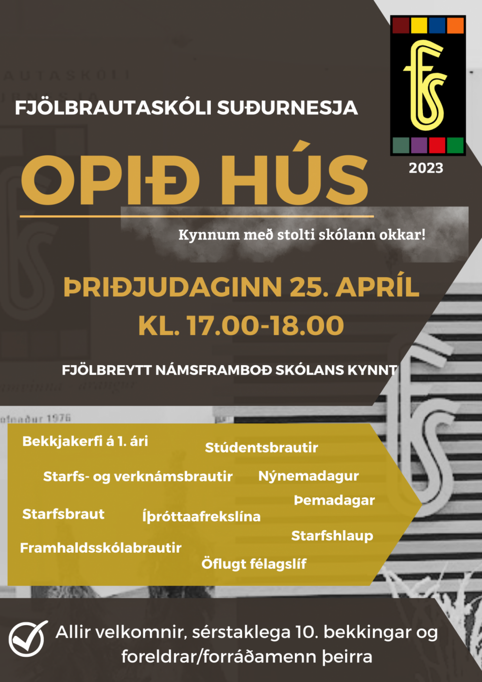 Opið hús - 25. apríl frá kl. 17.00