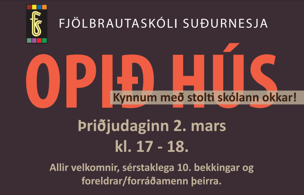 Opið hús fyrir 10. bekkinga