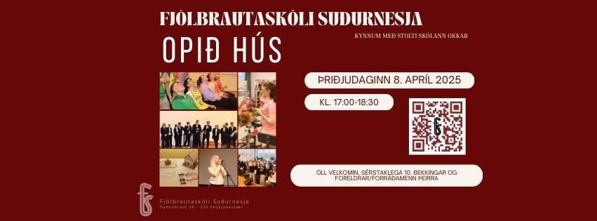Opið hús - 8. apríl kl. 17.00-18:30