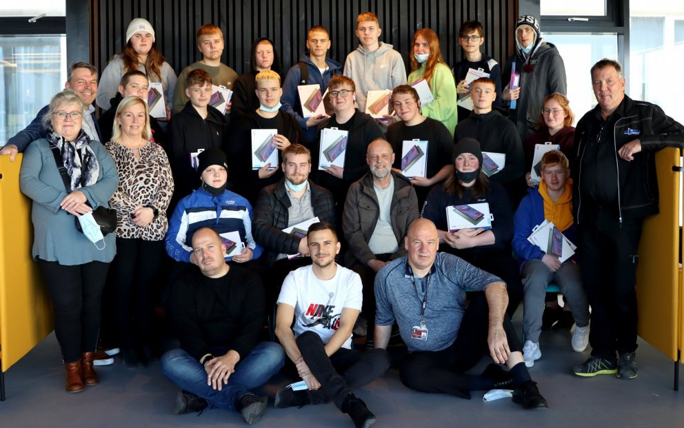 Rafiðnnemar fengu spjaldtölvur
