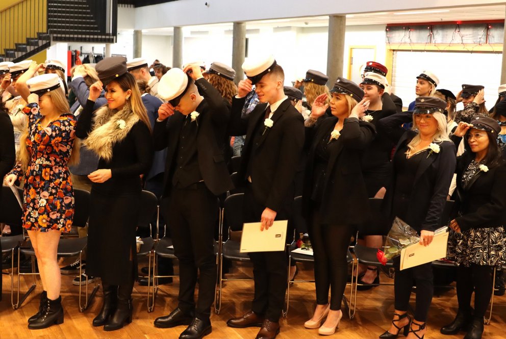 Frá útskrift haustannar