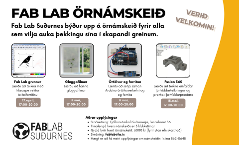 Laus sæti á þrívíddarteikninámskeið