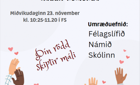 Auglýst eftir nemendum á lýðræðisfund