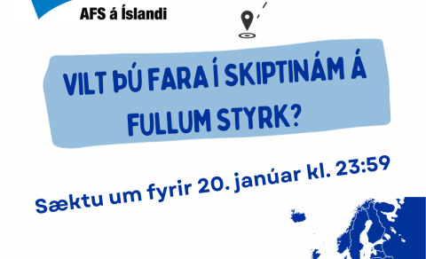 Vilt þú fara í skiptinám með AFS á fullum styrk?