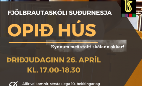 Opið hús - 26. apríl frá kl. 17.00