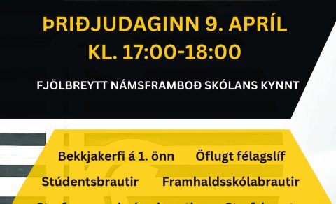 Opið hús - 9. apríl kl. 17.00-18:00