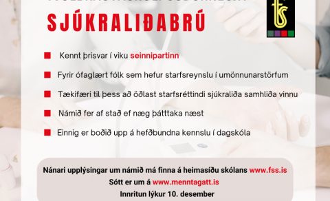 Boðið upp á sjúkraliðabrú á vorönn